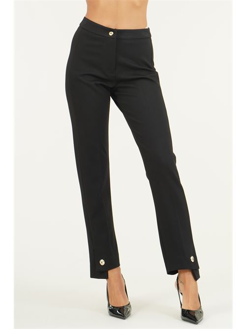 Pantalone in viscosa elastica GM by Gai Mattiolo | GM4297NERO
